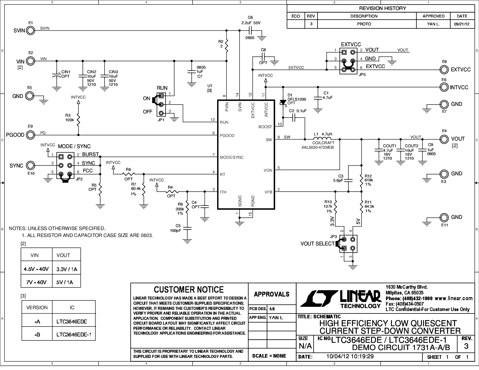 DC1731A-A - Schematic