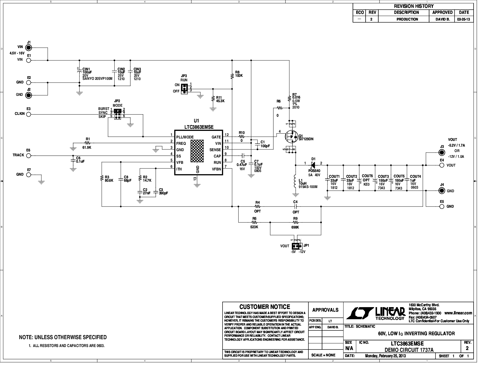DC1737A - Schematic