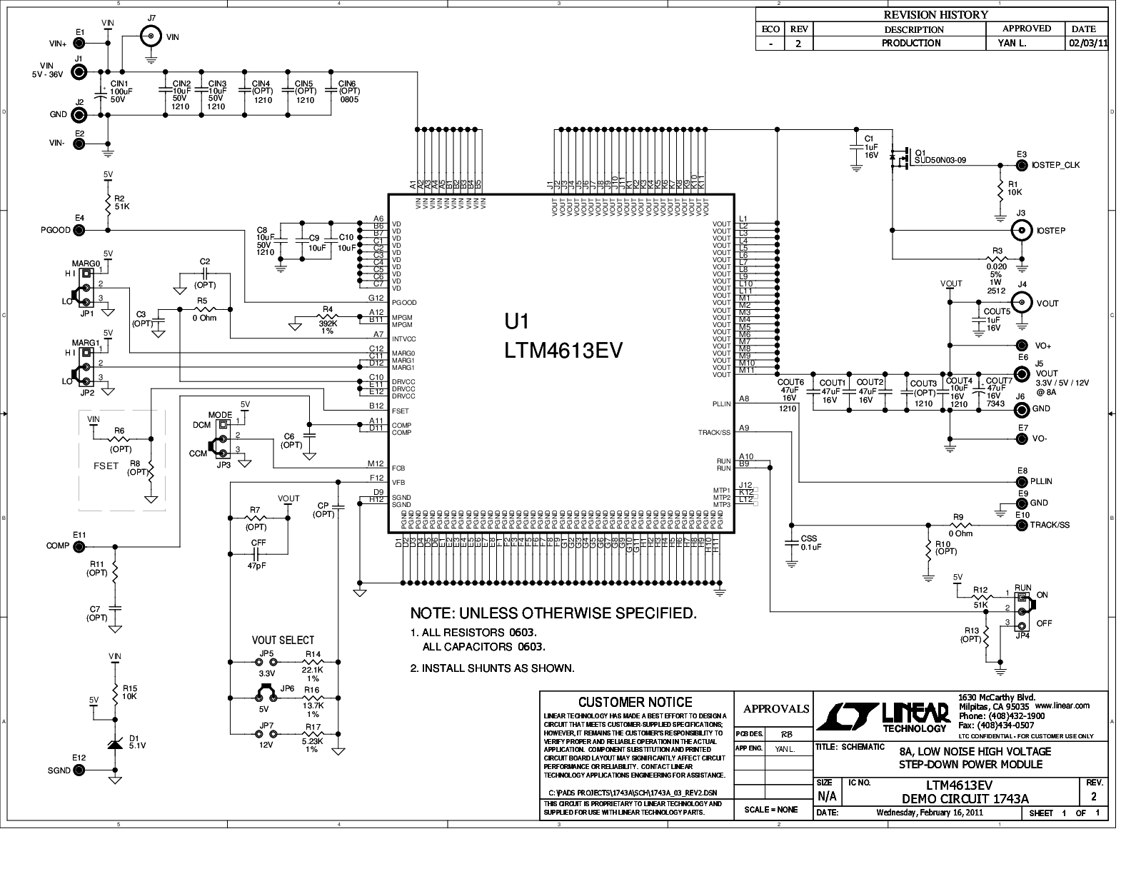 DC1743A - Schematic