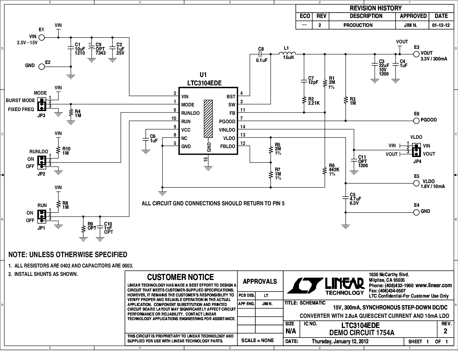 DC1754A - Schematic