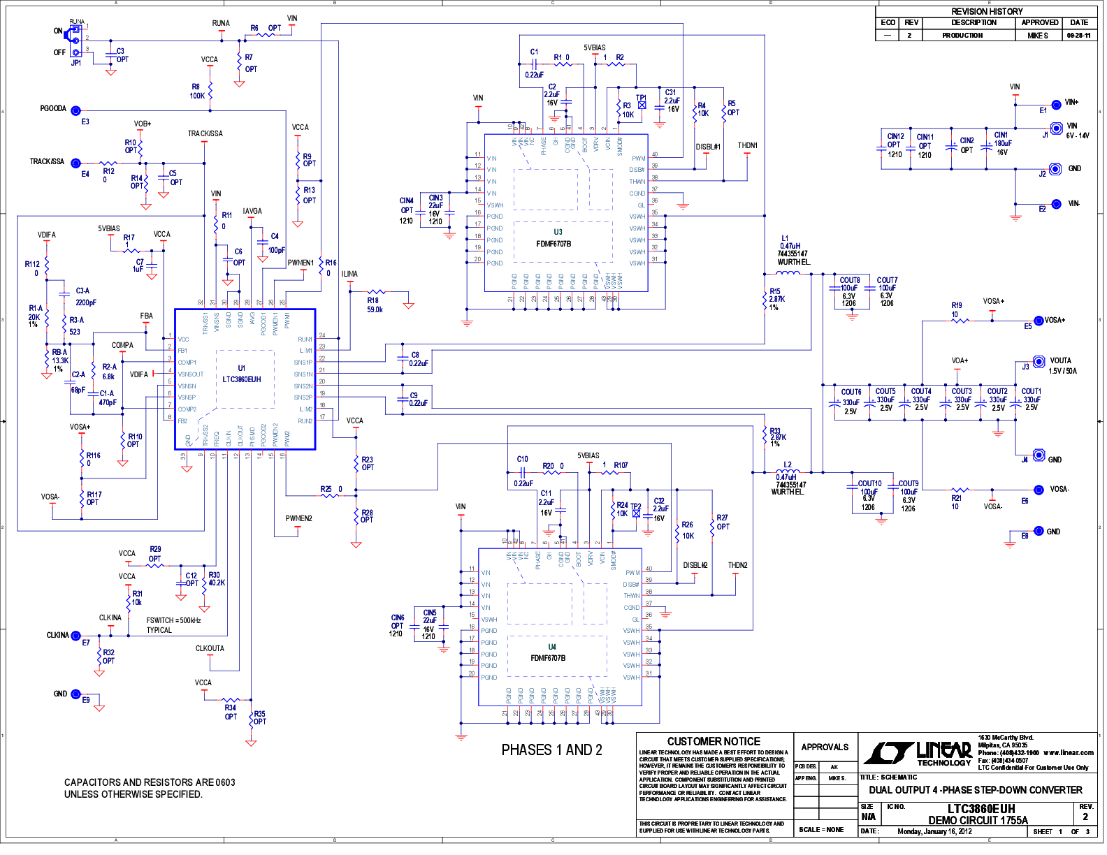 DC1755A - Schematic