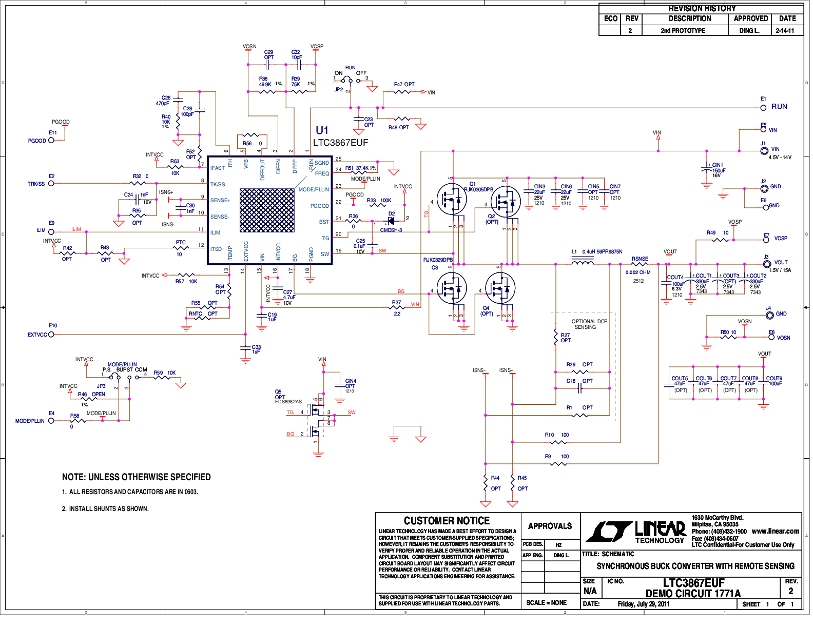 DC1771A - Schematic