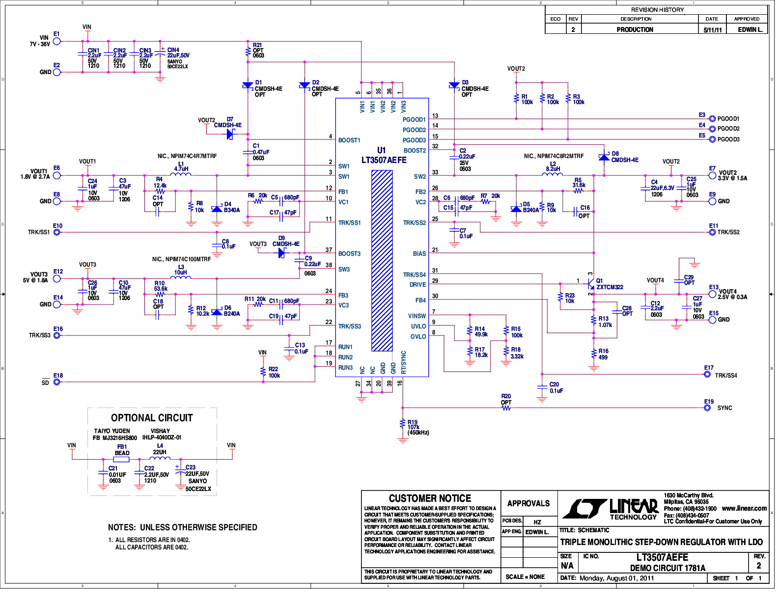 DC1781A - Schematic