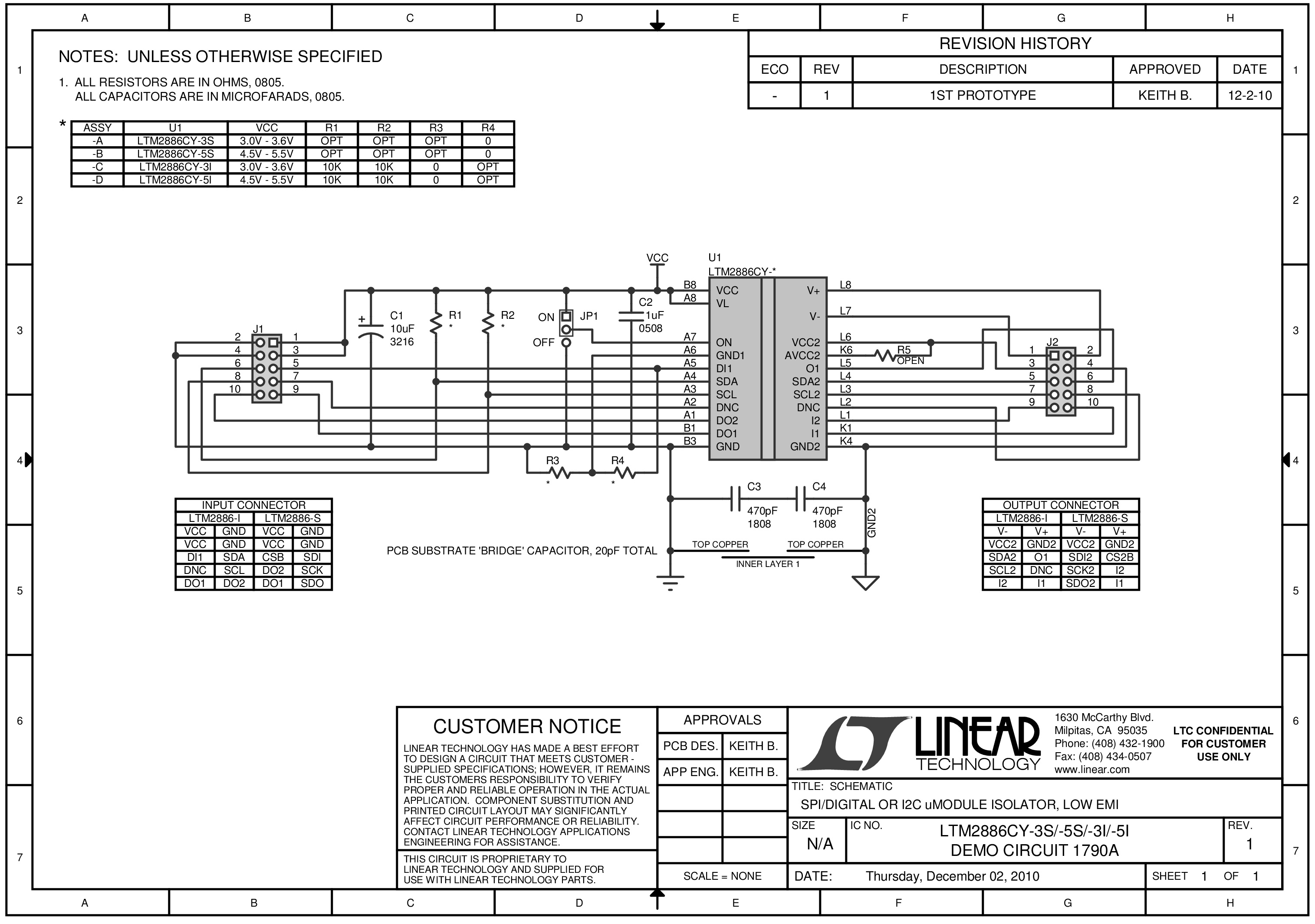 DC1790A - Schematic