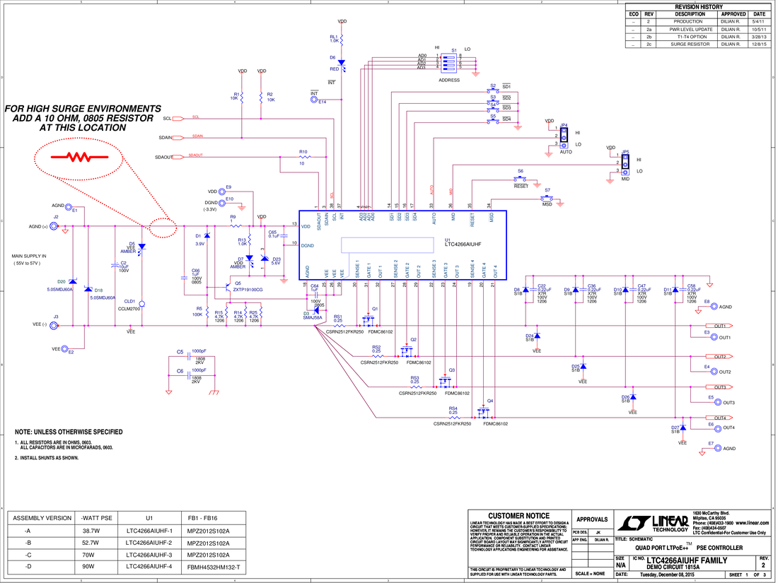 DC1815A - Schematic