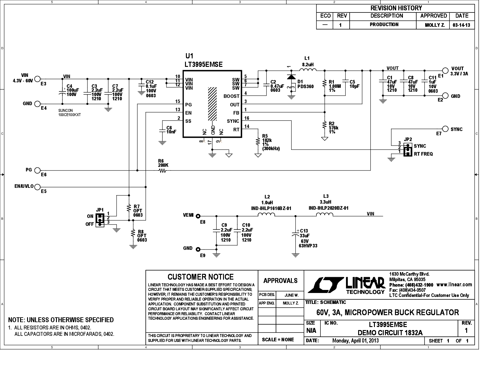 DC1832A - Schematic