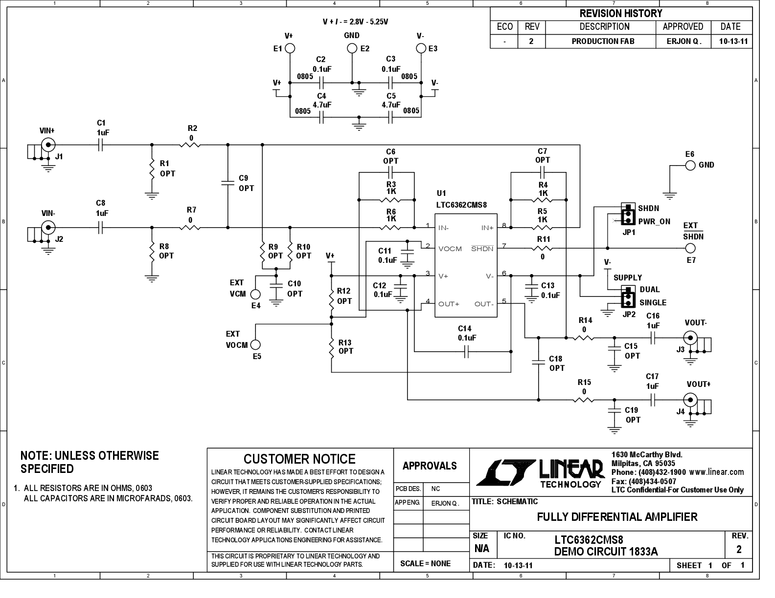 DC1833A - Schematic
