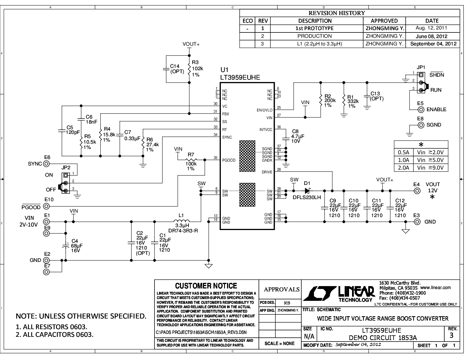 DC1853A - Schematic