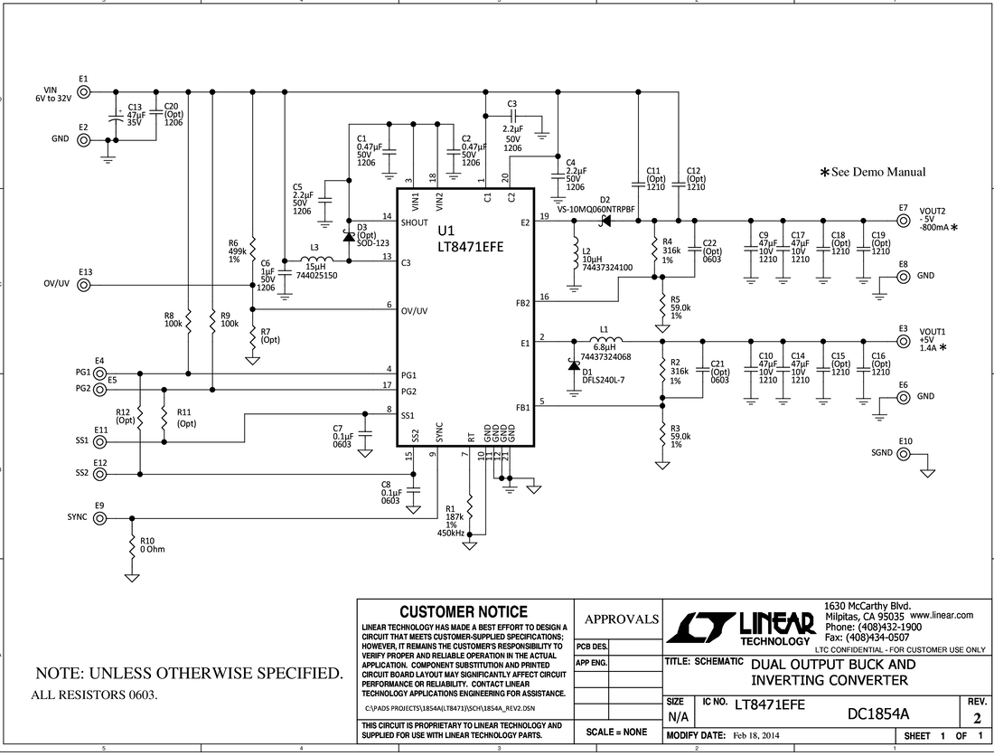 DC1854A - Schematic