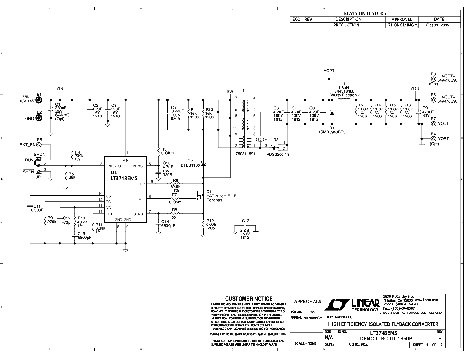 DC1860B - Schematic