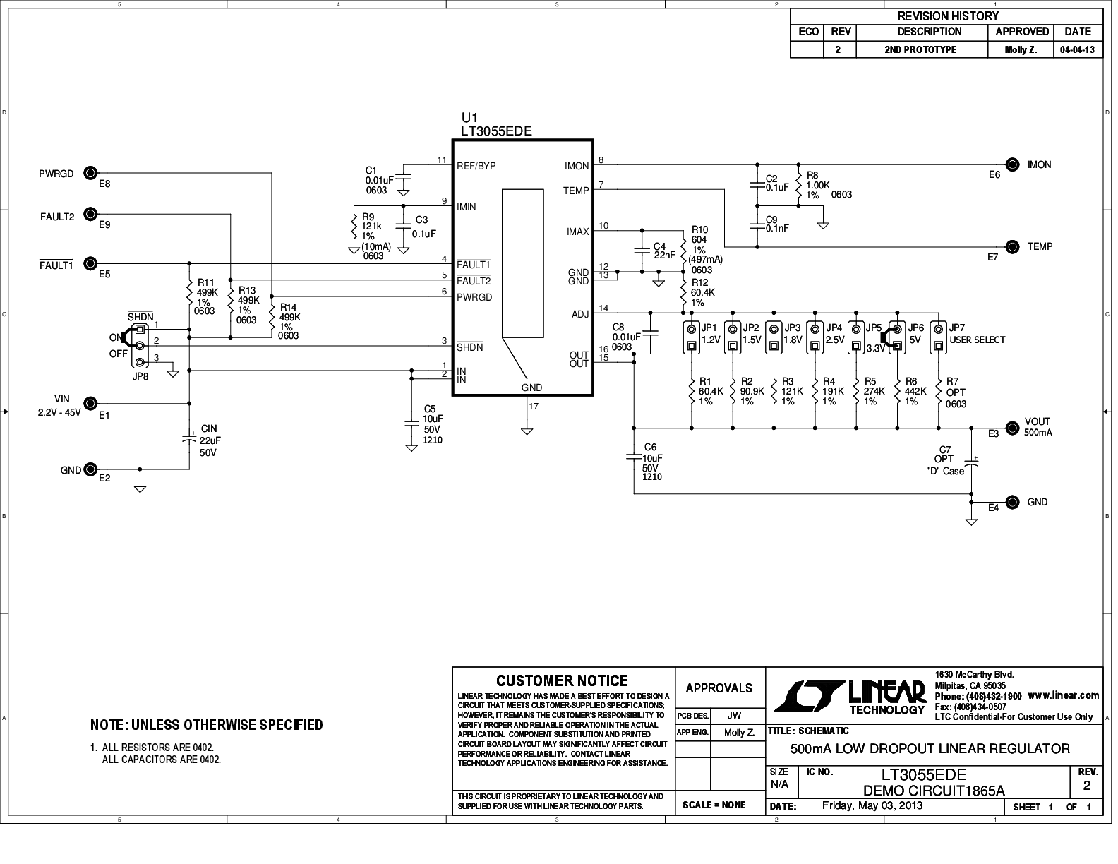 DC1865A - Schematic