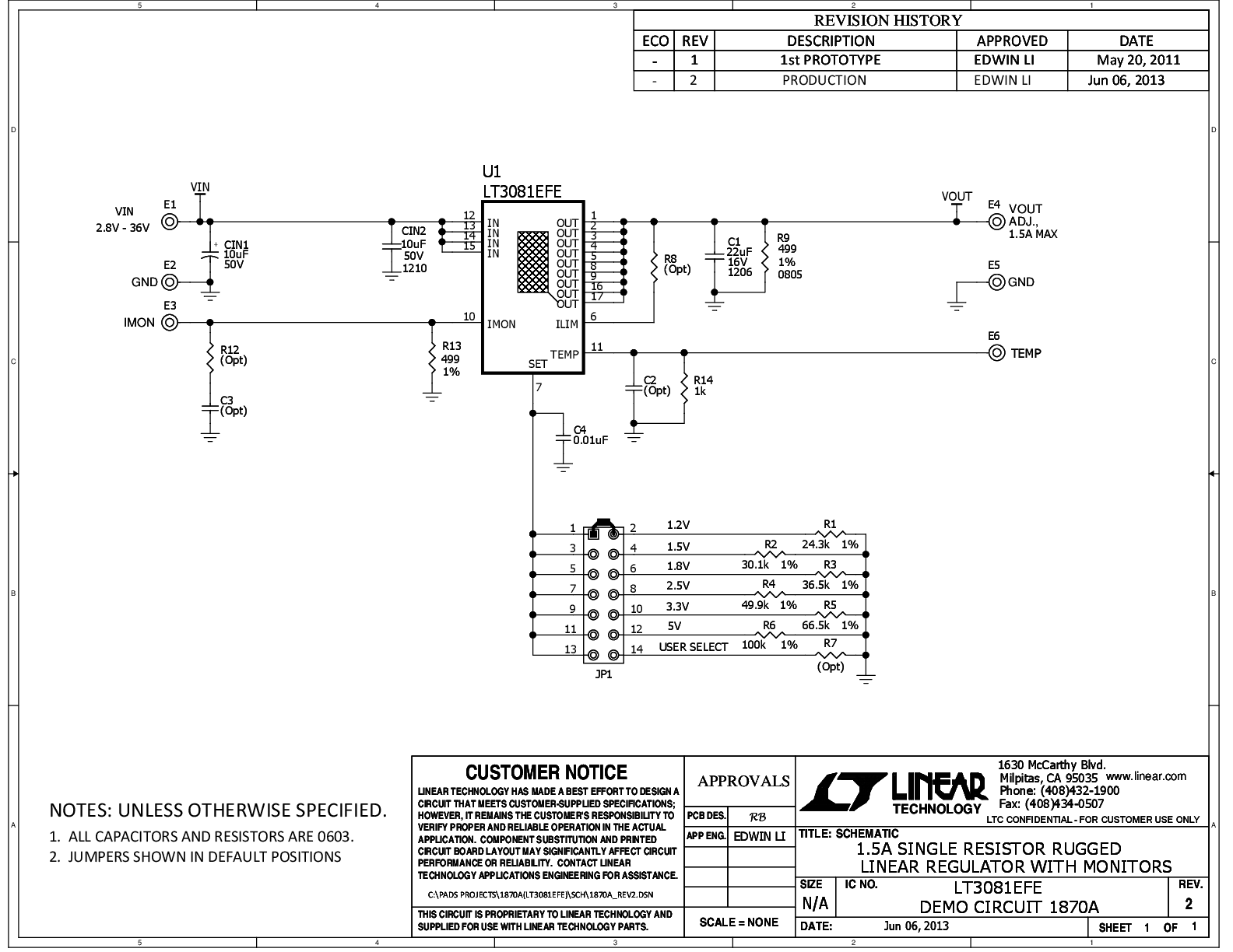 DC1870A - Schematic