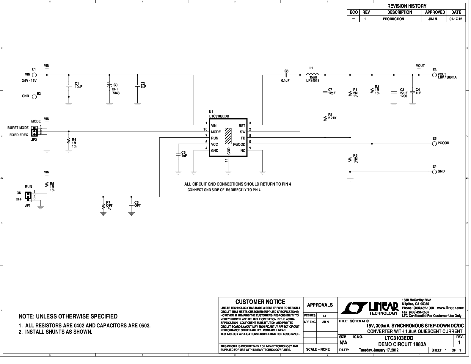 DC1883A - Schematic