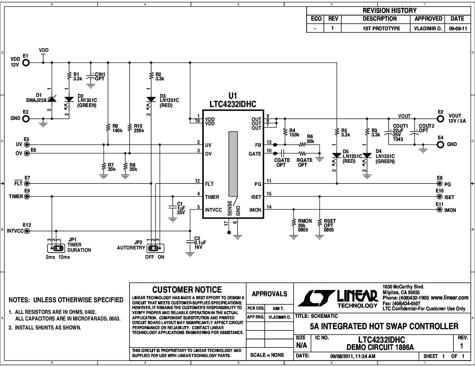 DC1886A - Schematic