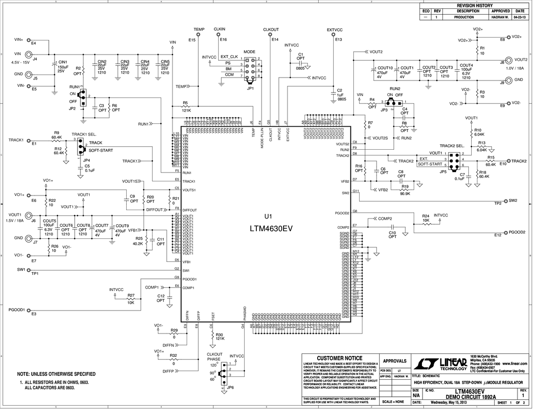 DC1892A - Schematic