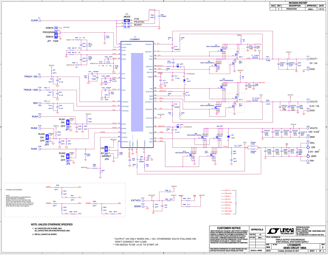 DC1898A - Schematic