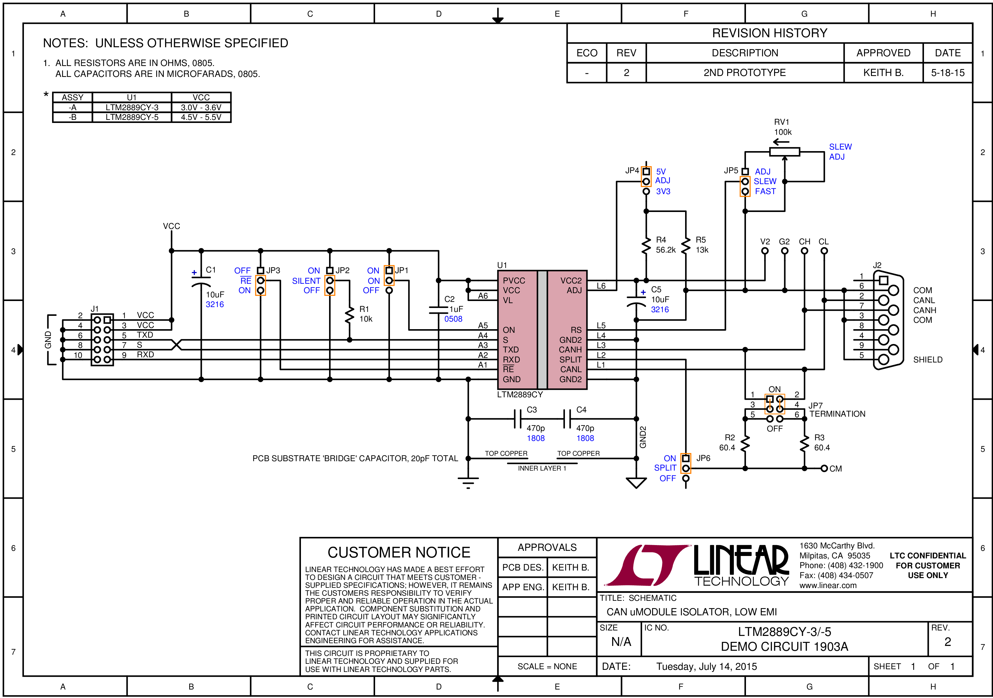 DC1903A - Schematic