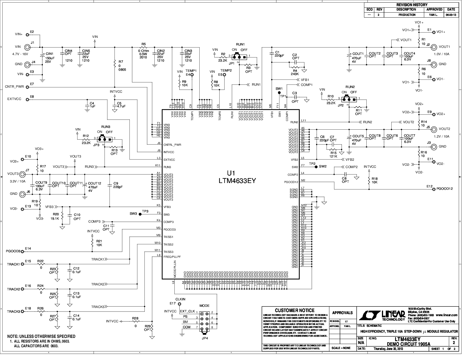 DC1905A - Schematic