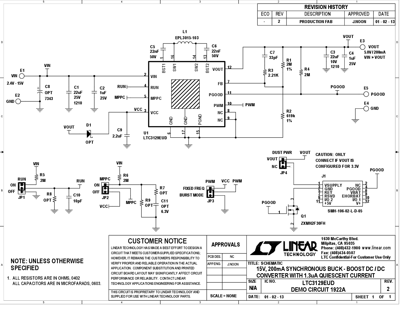 DC1922A - Schematic