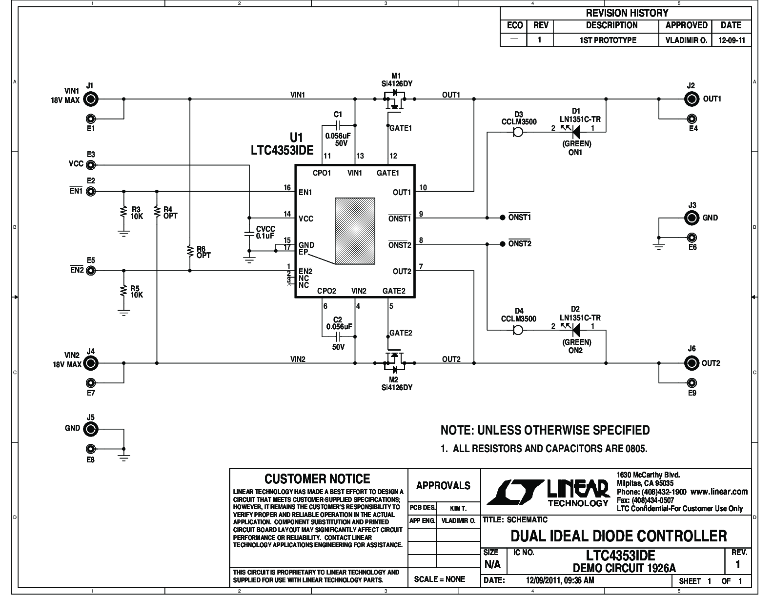 DC1926A - Schematic