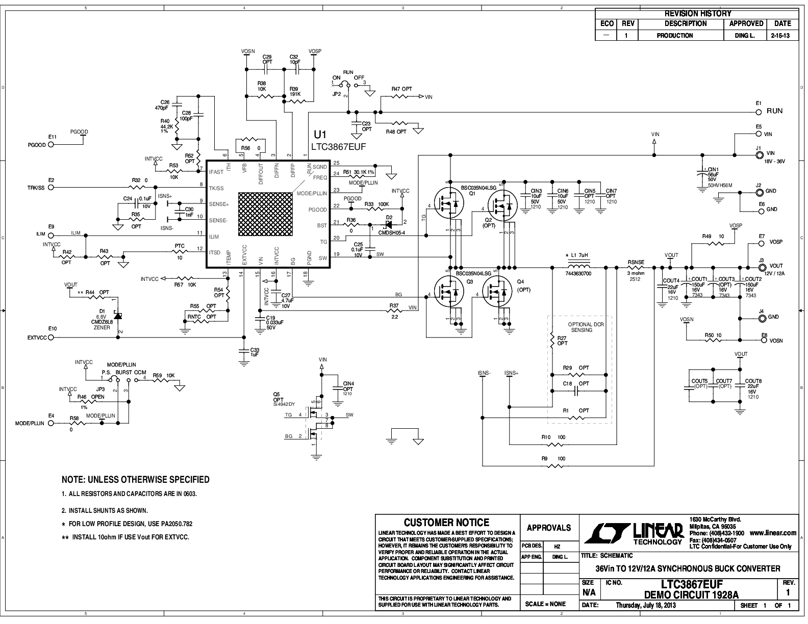 DC1928A - Schematic