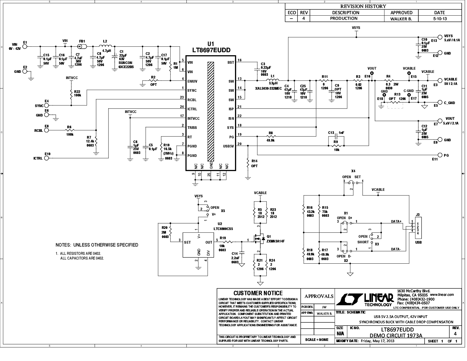DC1973A - Schematic