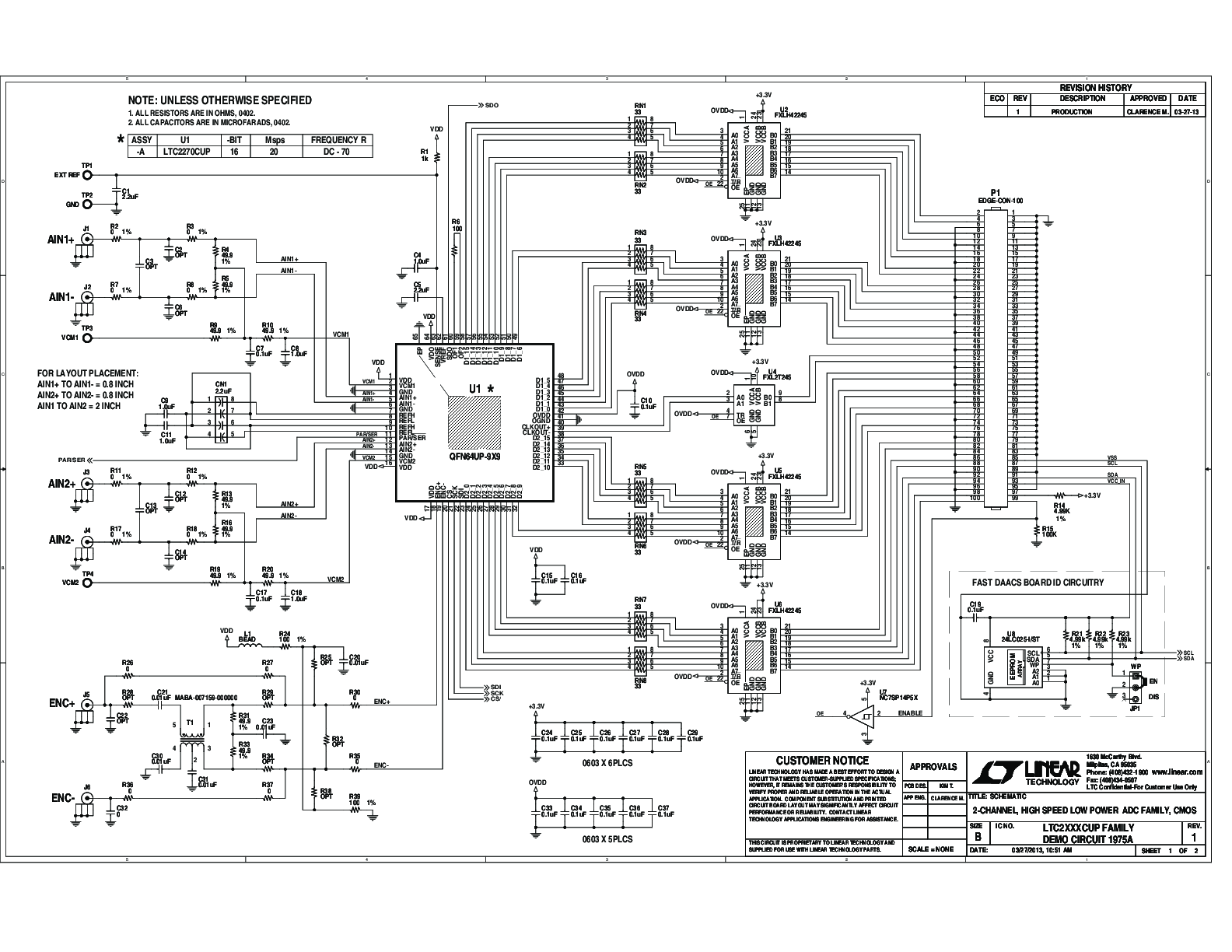 DC1975A - Schematic