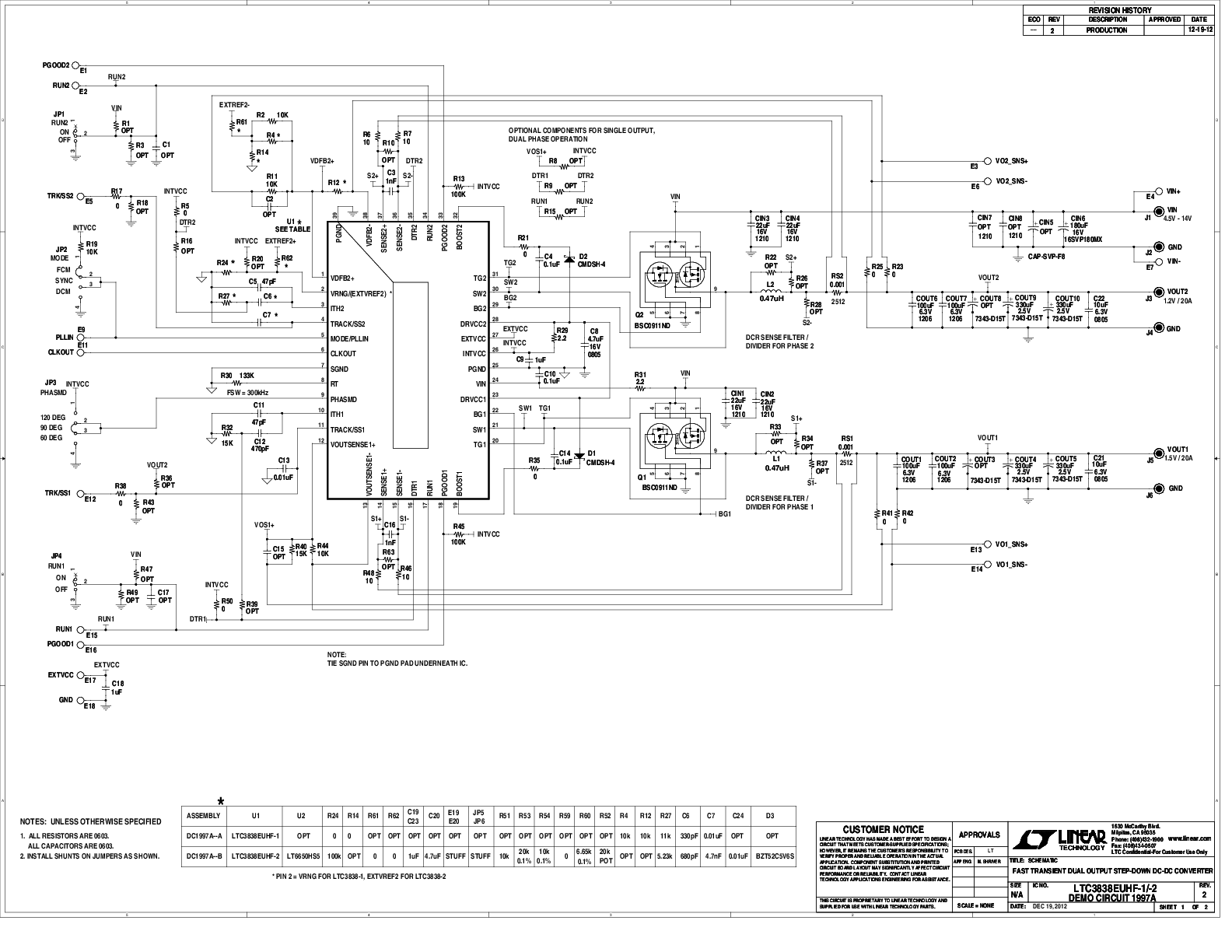 DC1997A-A - Schematic