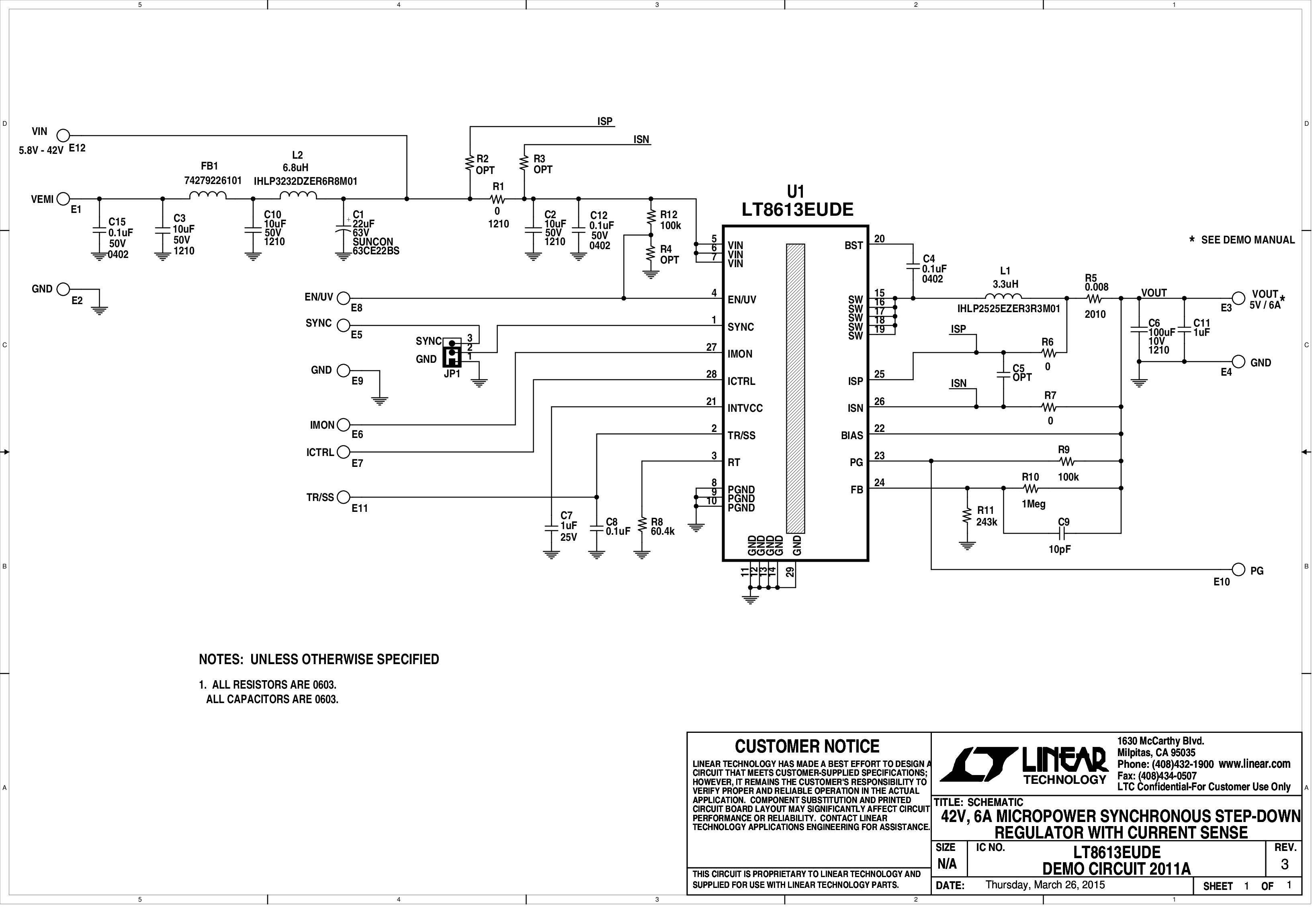DC2011A - Schematic