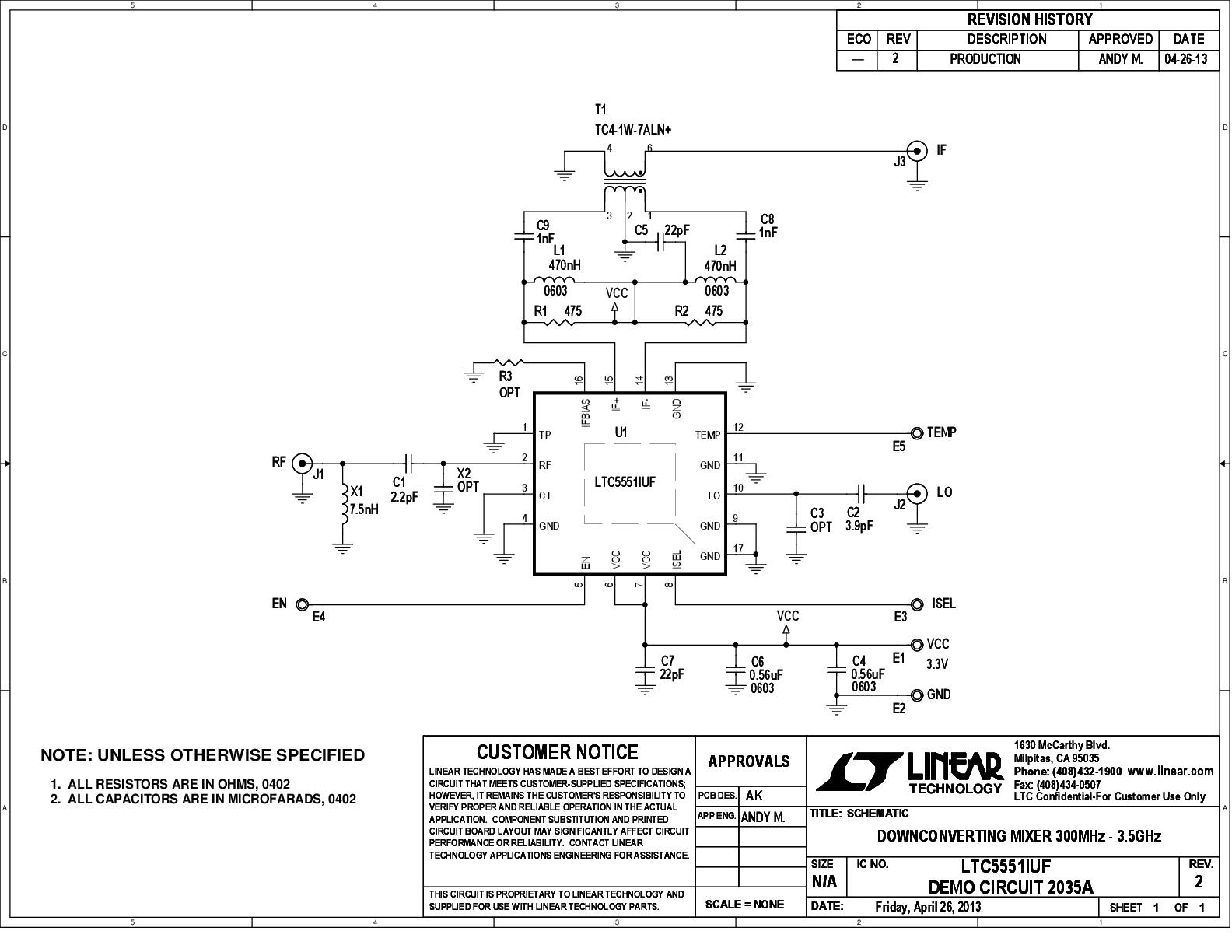 DC2035A - Schematic