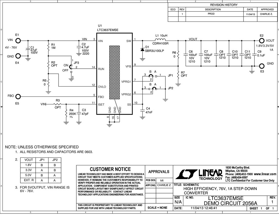DC2056A - Schematic
