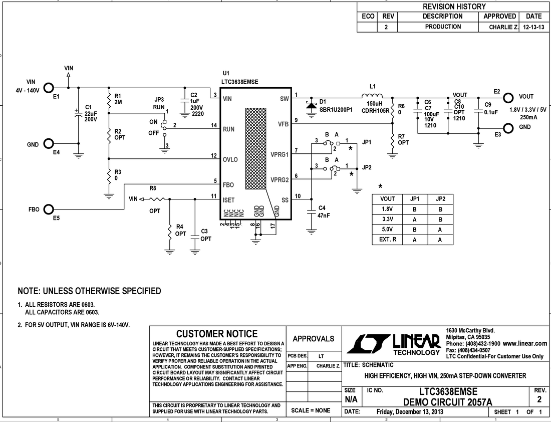 DC2057A - Schematic