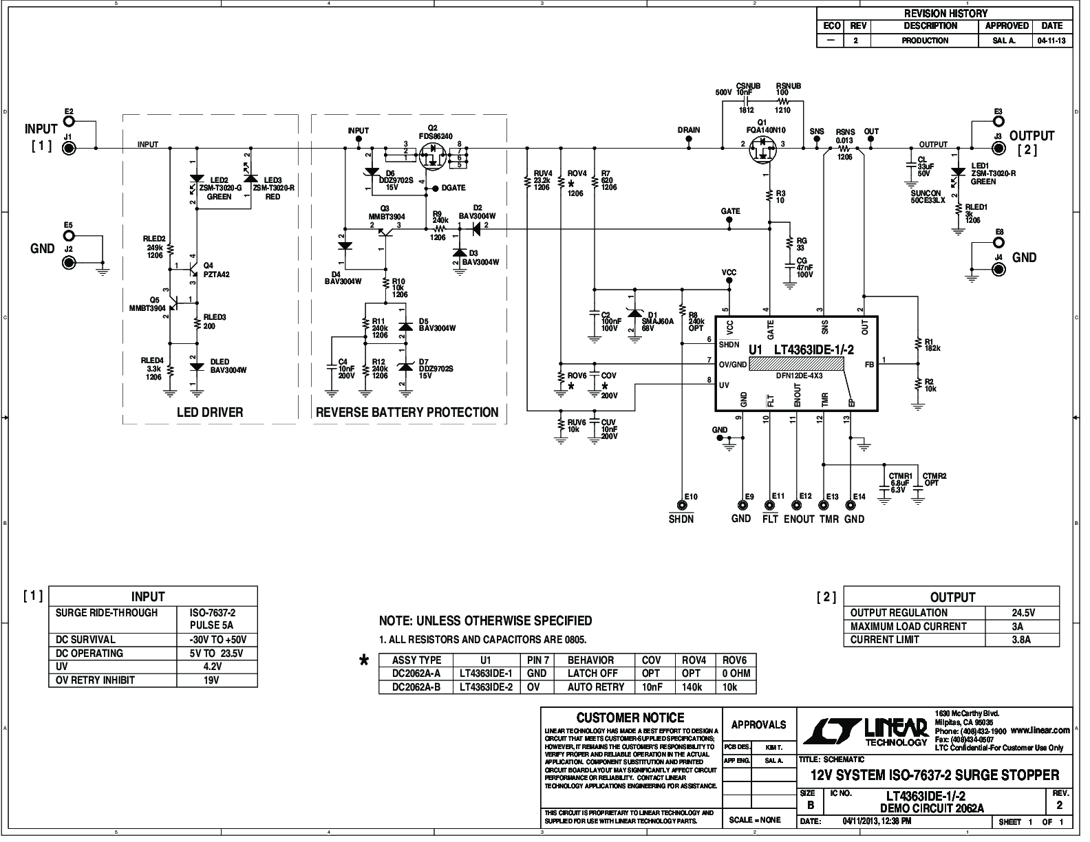 DC2062A-A - Schematic