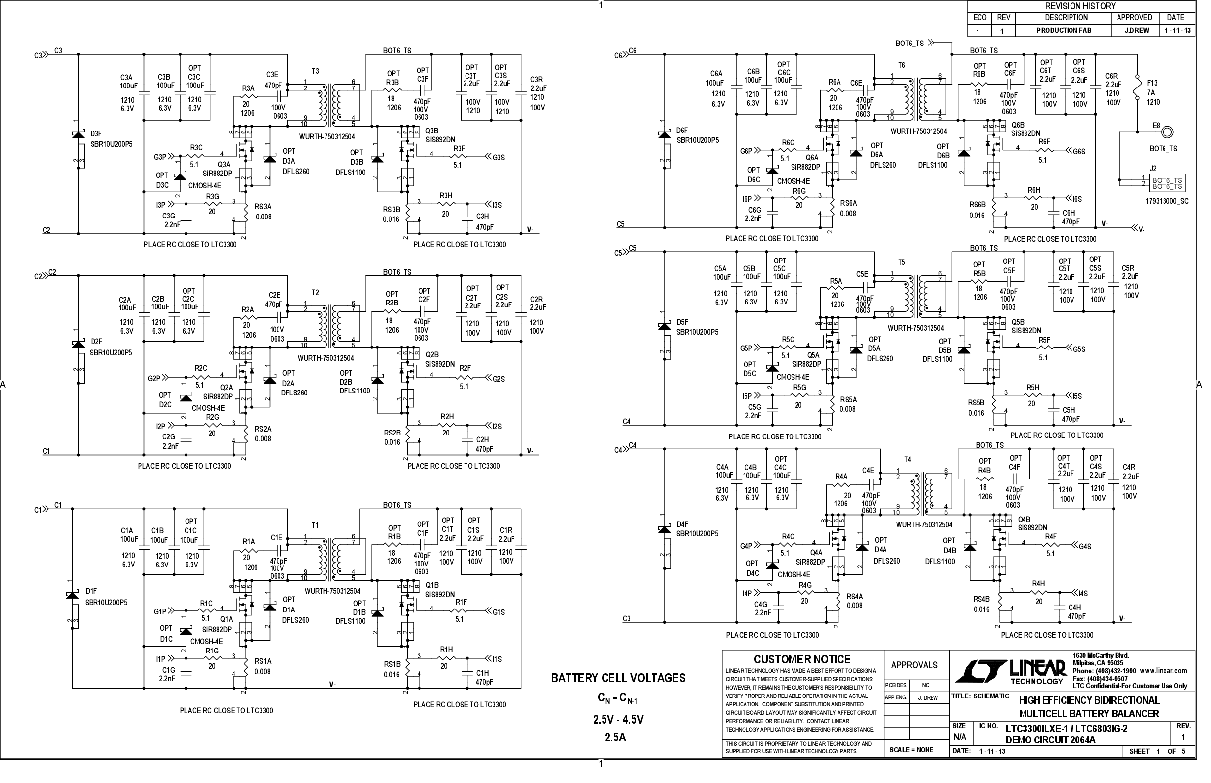 DC2064A - Schematic
