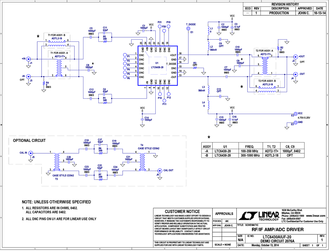DC2076A - Schematic