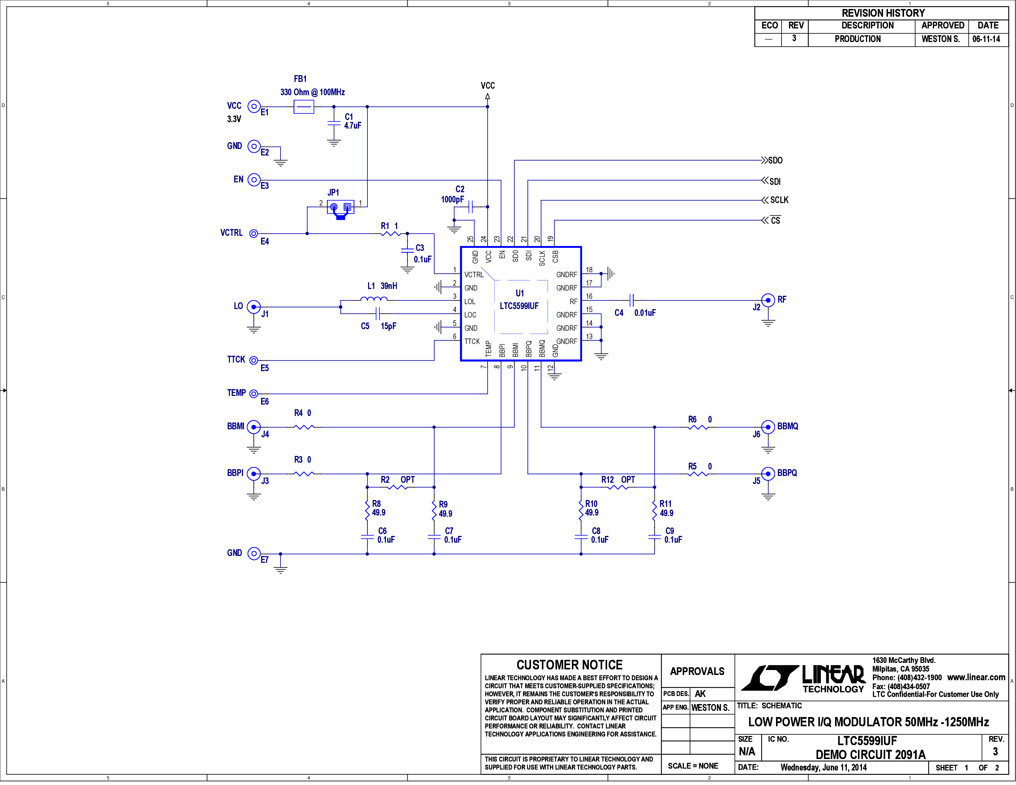 DC2091A - Schematic