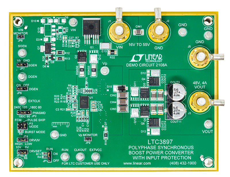 DC2108A Evaluation Board - Top View