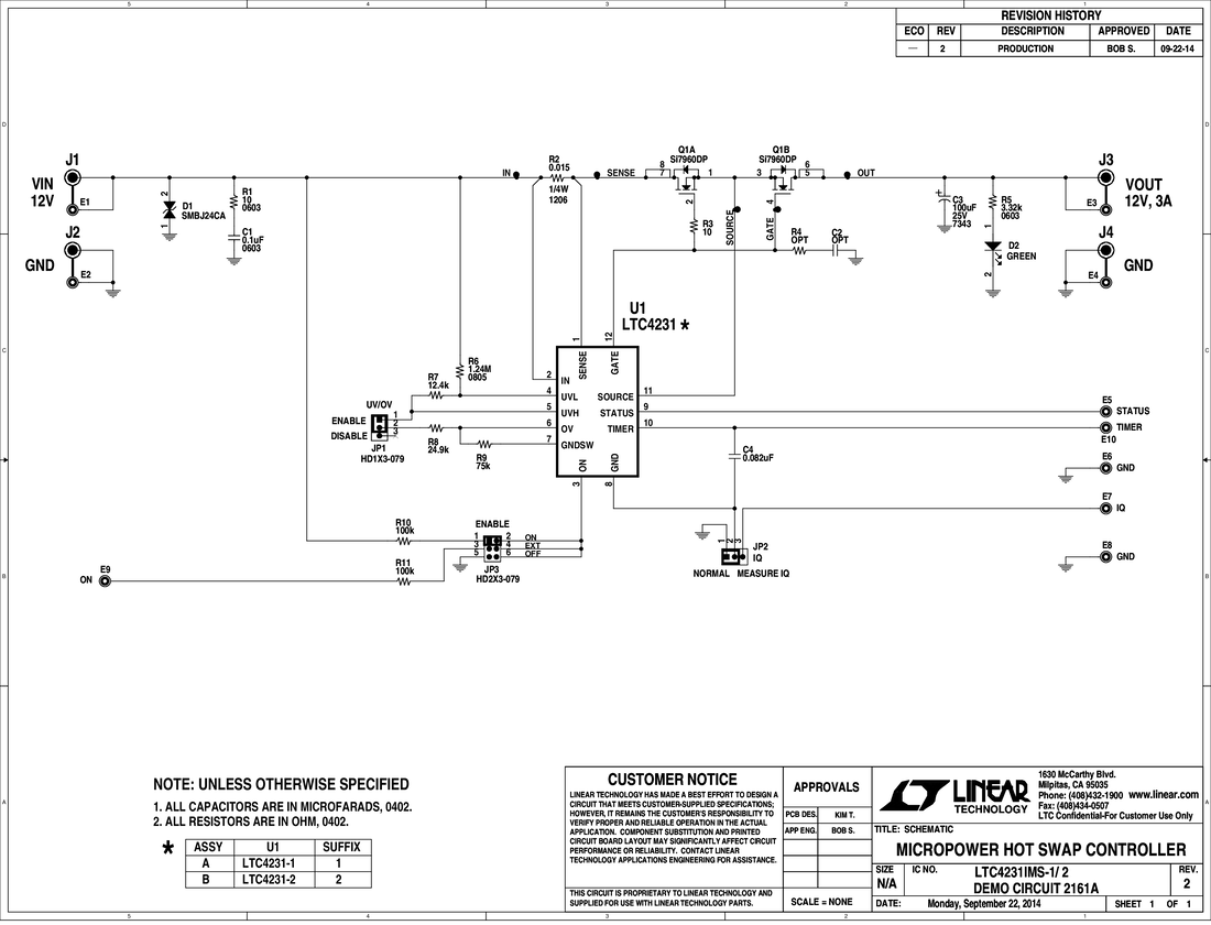 DC2161A - Schematic