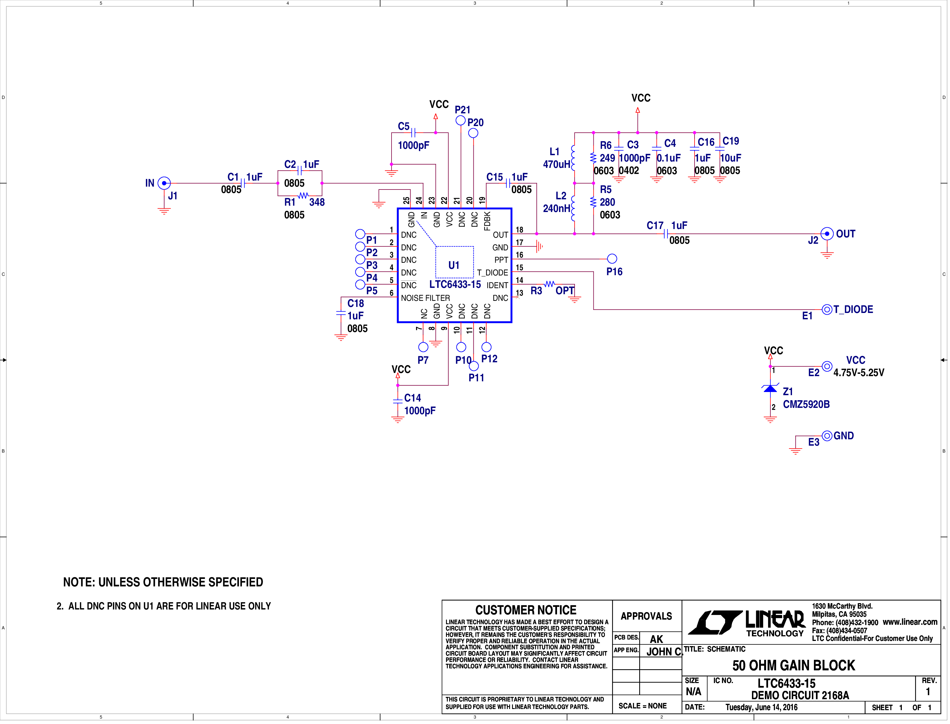 DC2168A - Schematic
