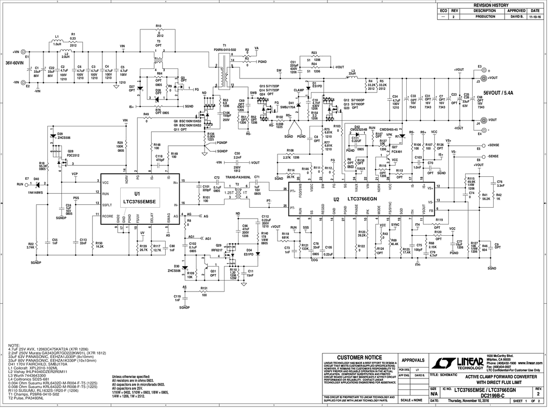 DC2199B-C - Schematic