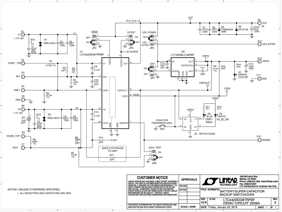 DC2208A - Schematic