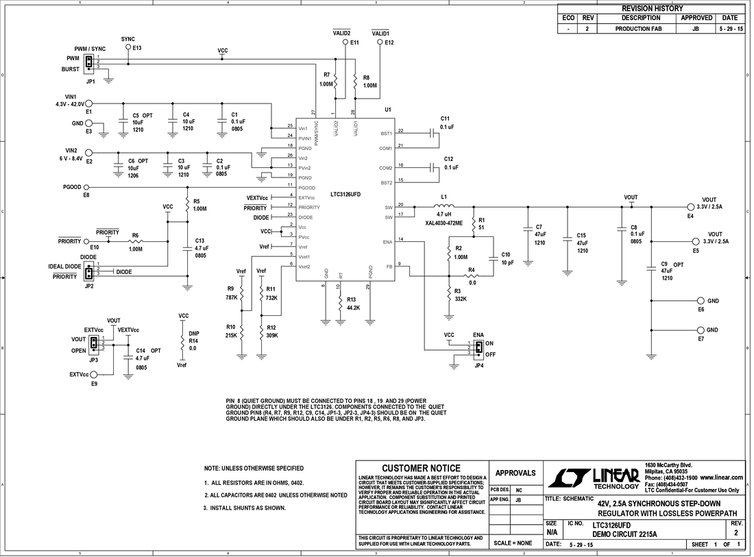 DC2215A - Schematic