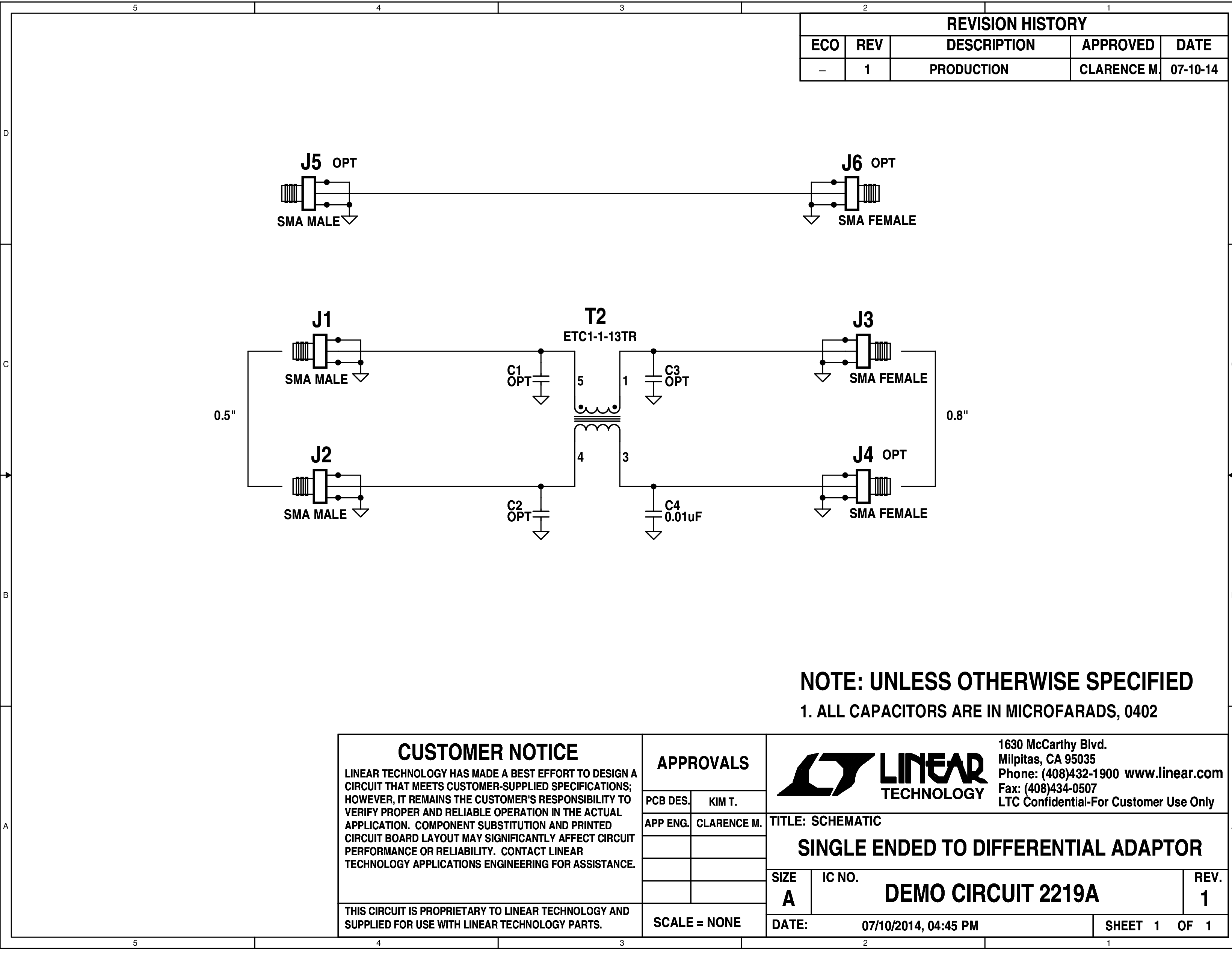 DC2219A - Schematic