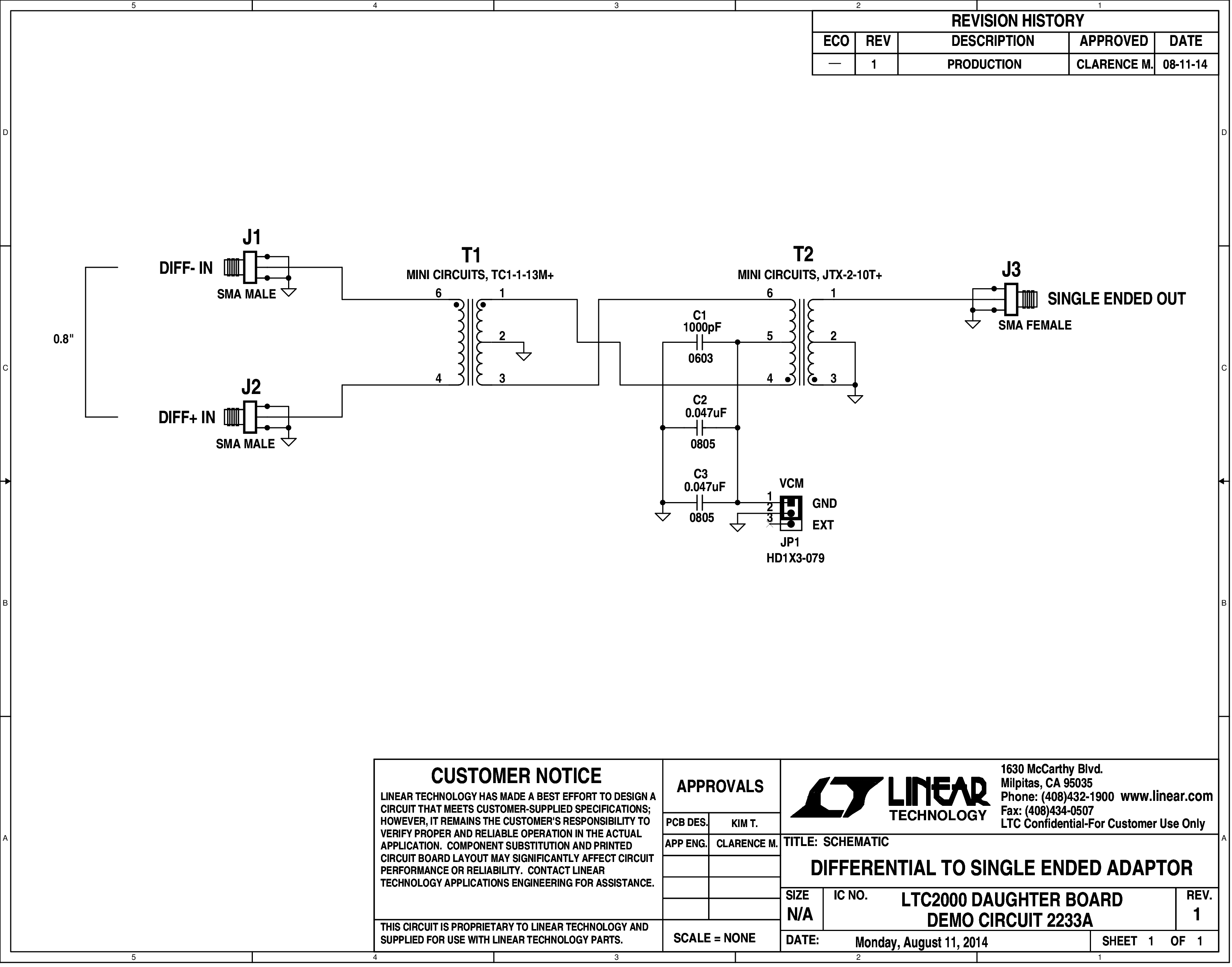 DC2233A - Schemtaic