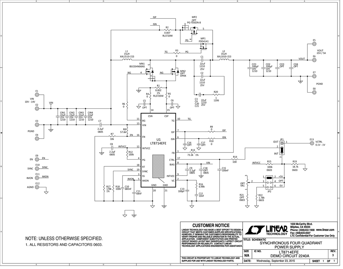 DC2240A - Schematic