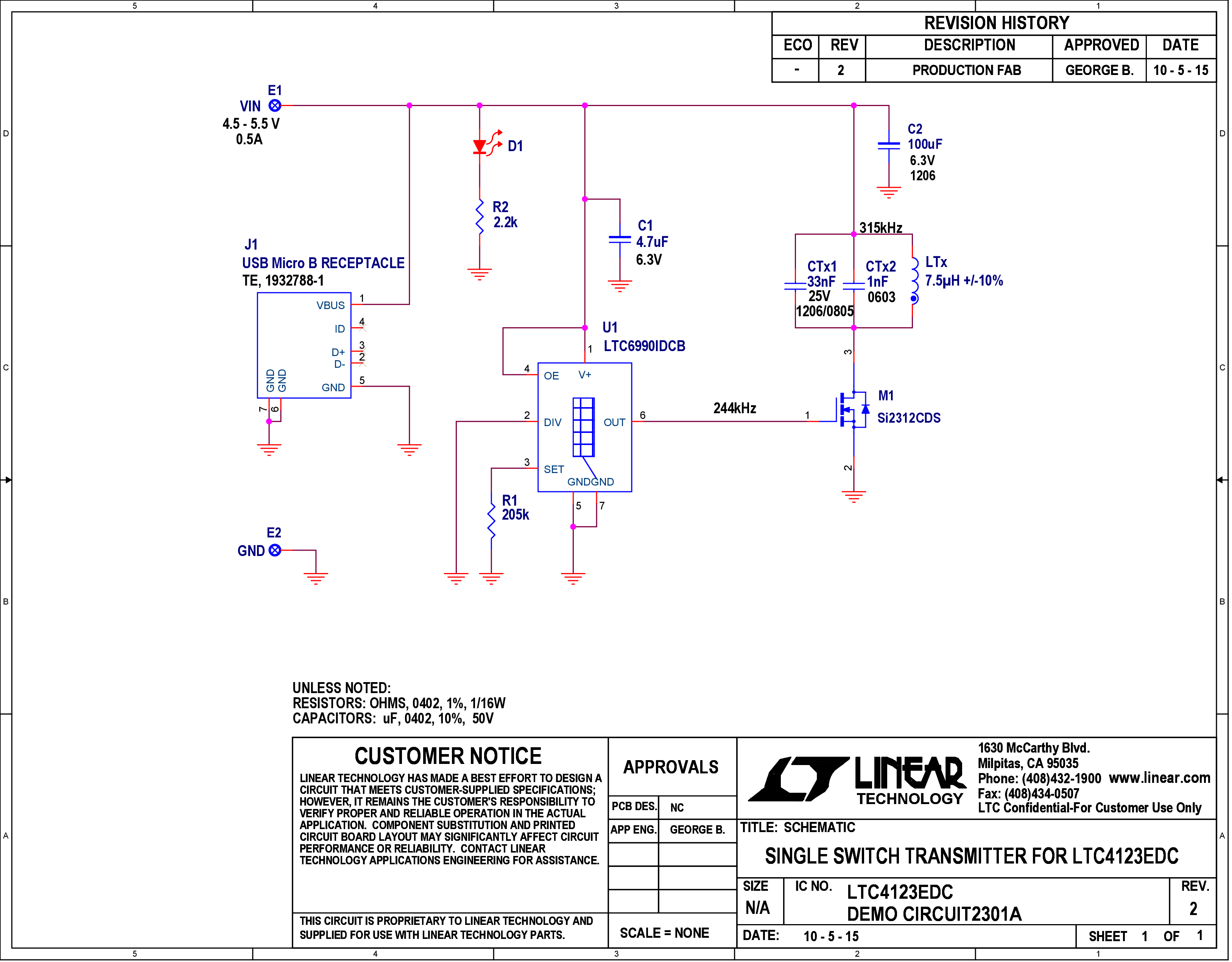 DC2302A - Schematic