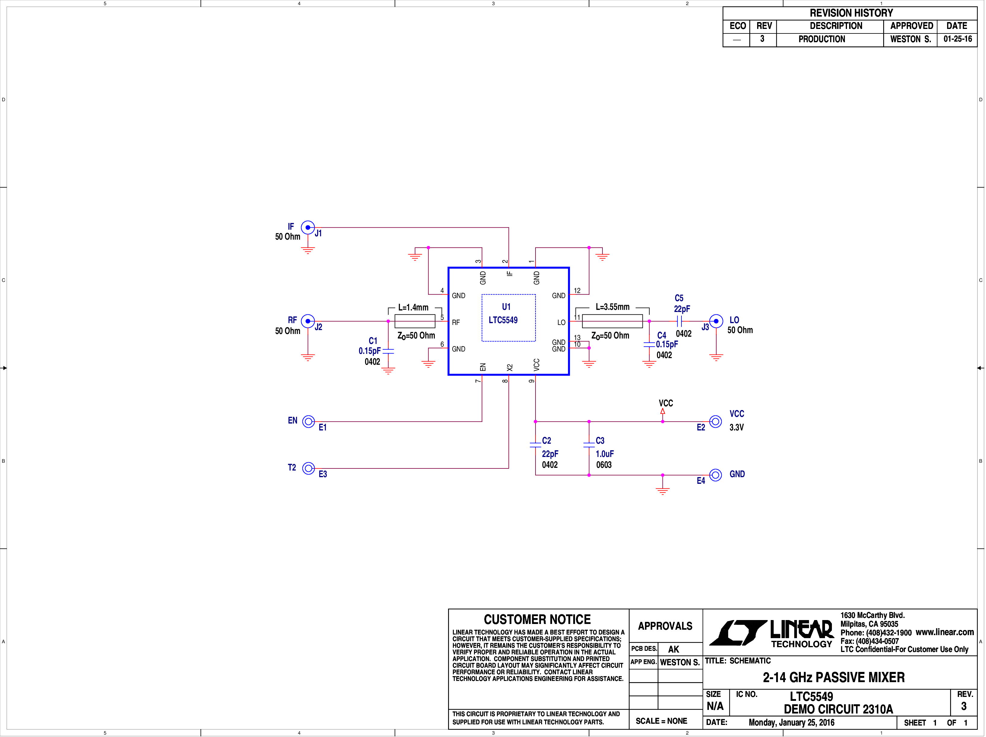 DC2310A - Schematic