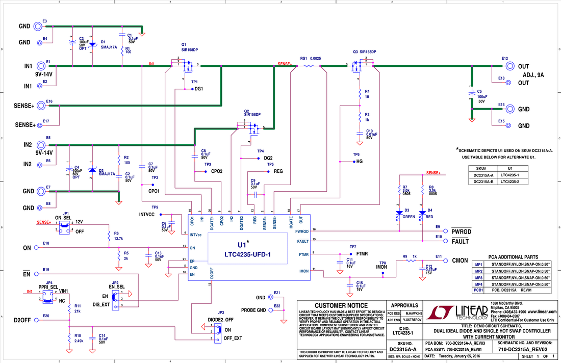 DC2315A - Schematic