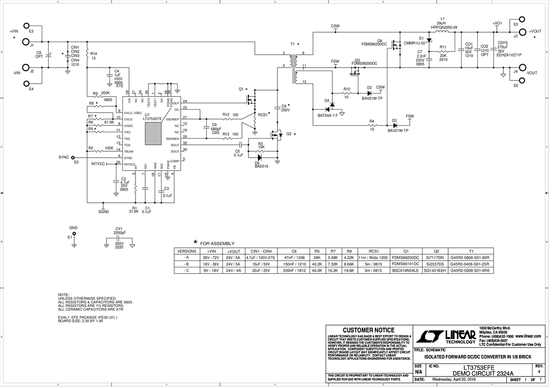 DC2324A - Schematic