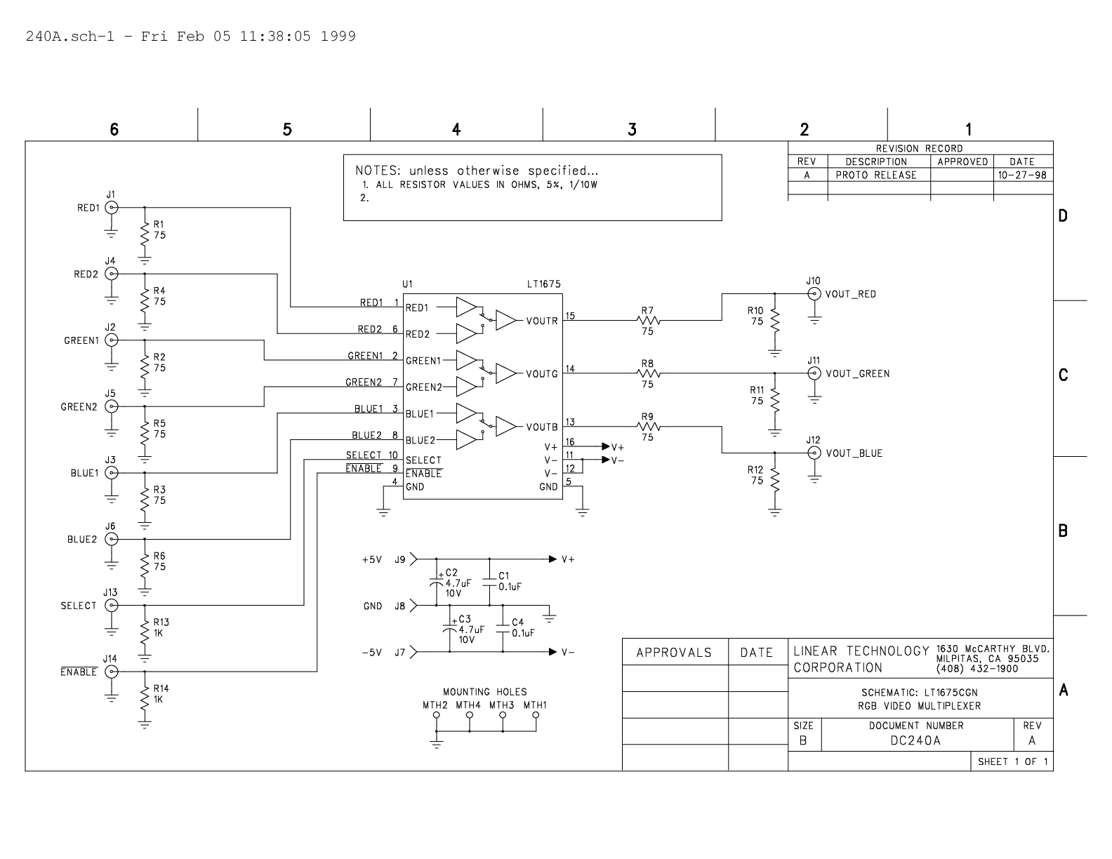 DC240A - Schematic